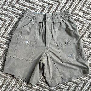 AFTCO Tan Cargo Shorts with Elastic Waistband